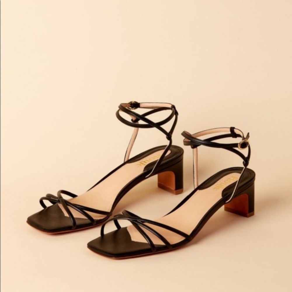 Rouje Yolaine Black Sandals size 38